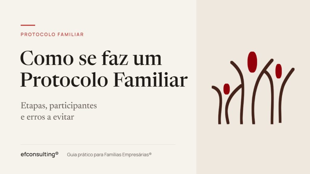 Como se faz um Protocolo Familiar: etapas, participantes e erros a evitar