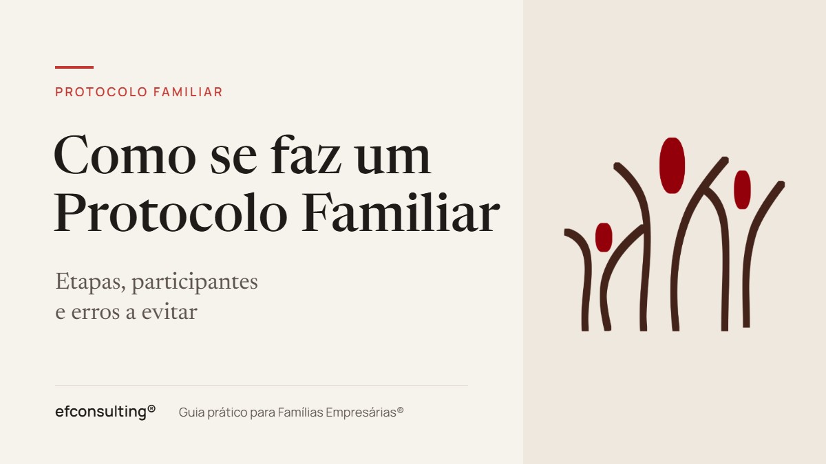 Como se faz um Protocolo Familiar: etapas, participantes e erros a evitar