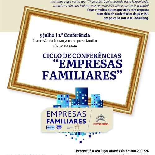 Programa Conferência dia 9 “A SUCESSÃO DA LIDERANÇA NA EMPRESA FAMILIAR”
